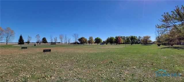 view of yard featuring a rural view