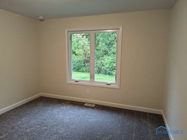 view of carpeted empty room