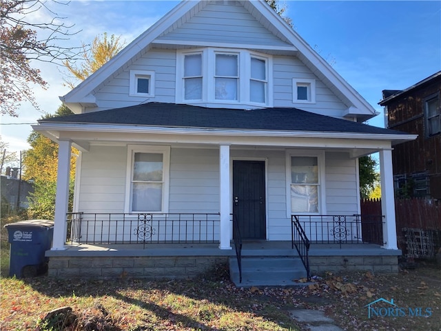 bungalow with a porch