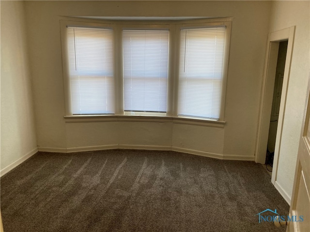 view of carpeted empty room