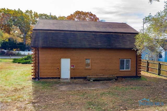 view of rear view of property