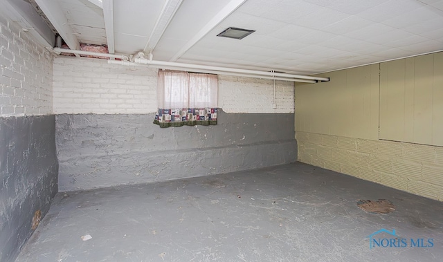 view of basement