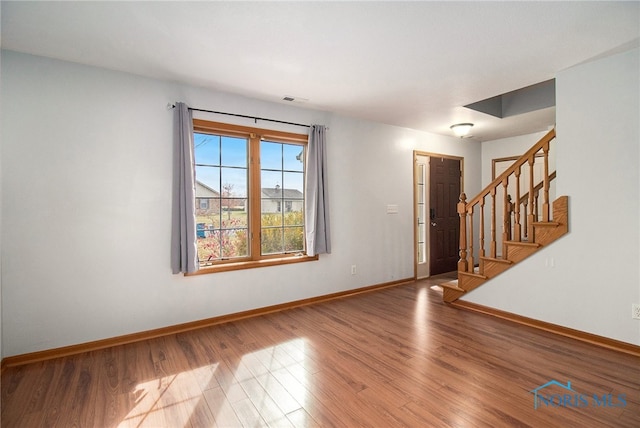 interior space featuring hardwood / wood-style flooring