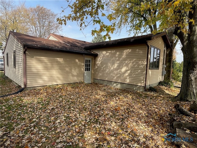 view of rear view of property