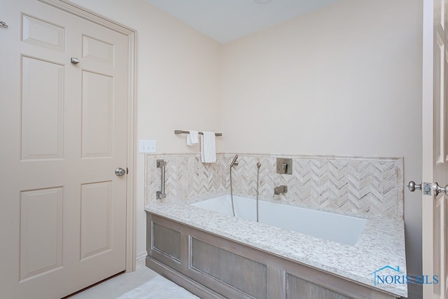 bathroom featuring a bathtub