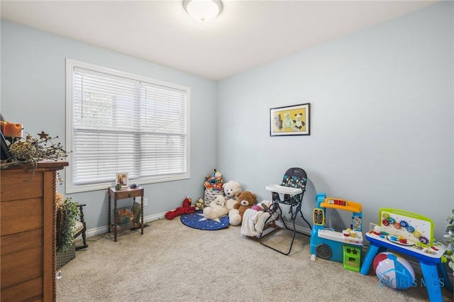 playroom with carpet flooring