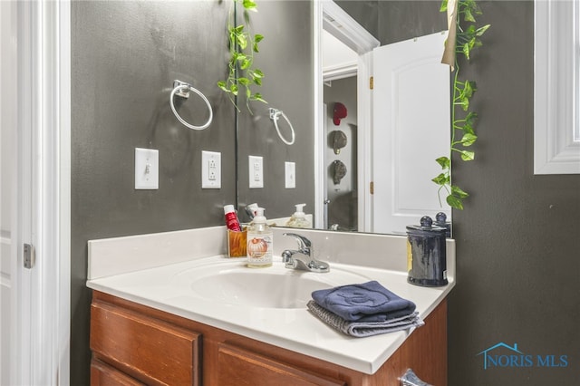 bathroom featuring vanity