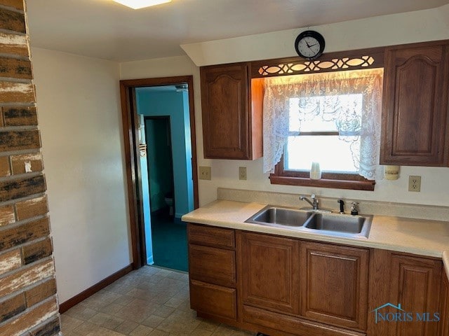 kitchen featuring sink