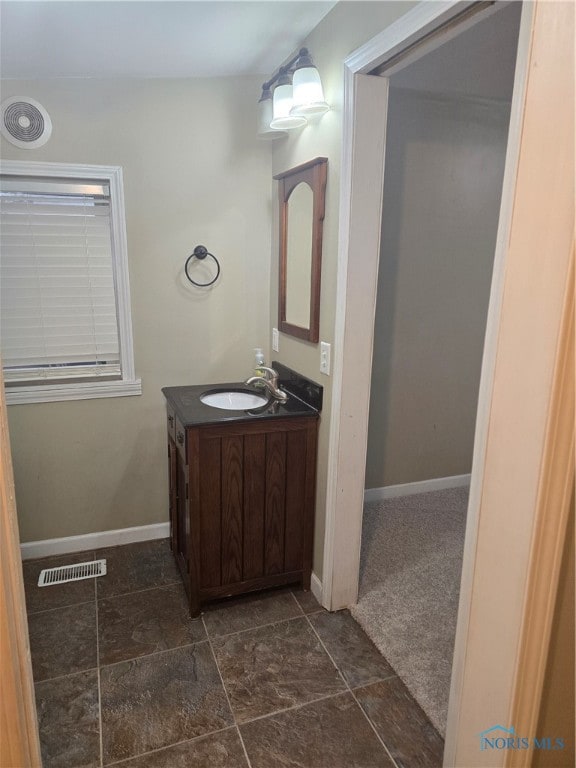 bathroom with vanity