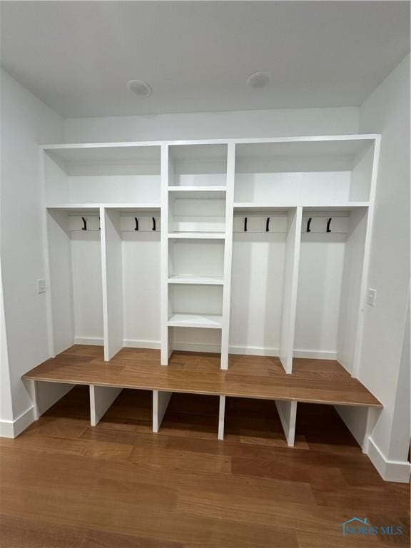 3640 Turtle Creek Dr, Perrysburg, OH 43551 - mudroom with wood finished floors and baseboards