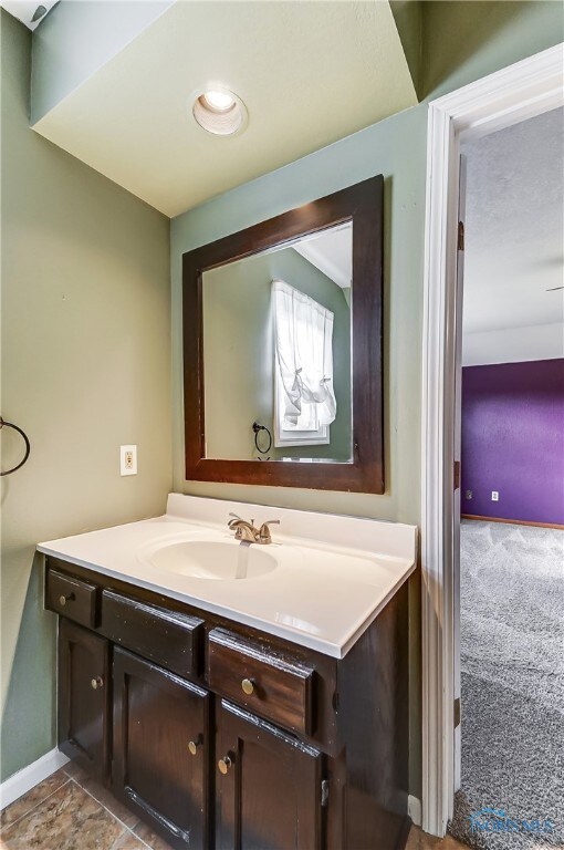 bathroom with vanity