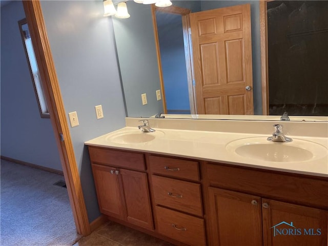 bathroom featuring vanity