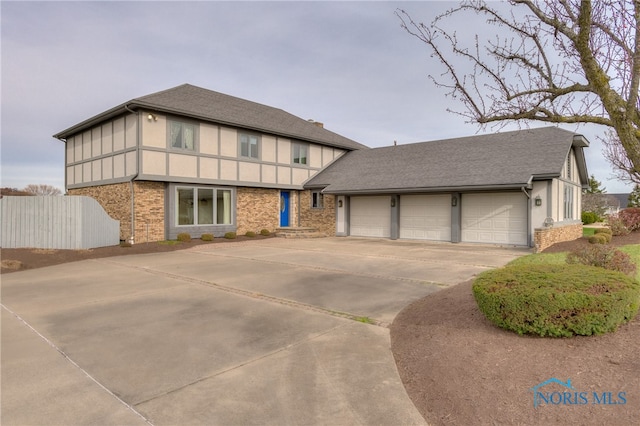 view of front of home featuring a garage