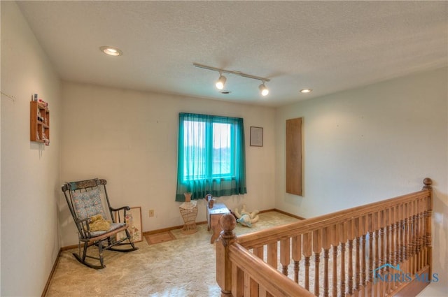 7733 Brown Rd, Curtice, OH 43412 - carpeted bedroom featuring track lighting, baseboards, a textured ceiling, ceiling fan, and recessed lighting