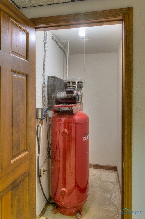 view of utility room