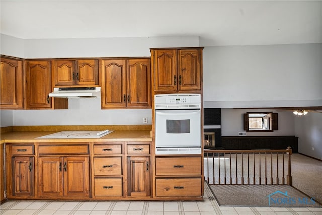 kitchen with white appliances