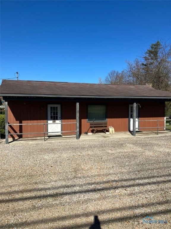 view of stable