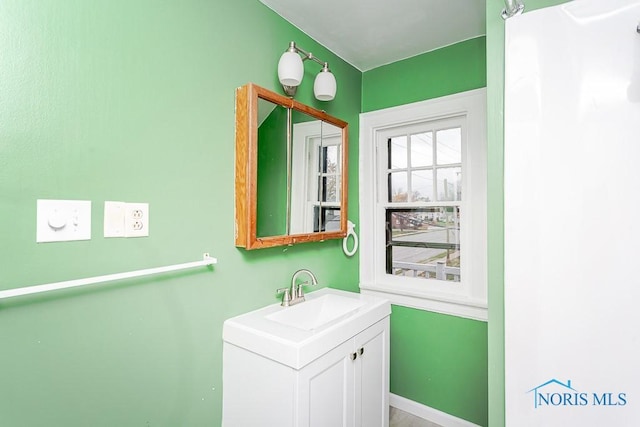 bathroom featuring vanity