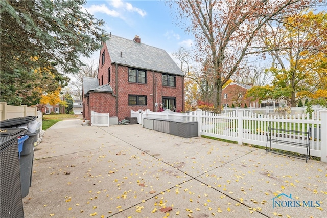 view of back of property