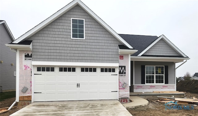 view of front of house featuring a garage