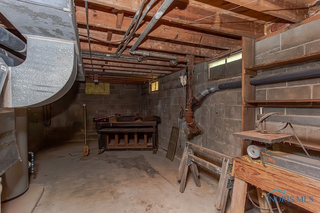 view of basement