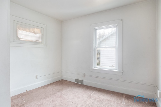 view of carpeted empty room