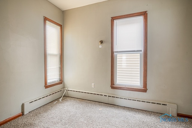 view of carpeted empty room