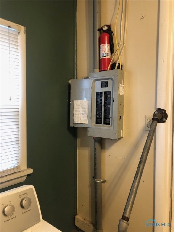 utility room with electric panel