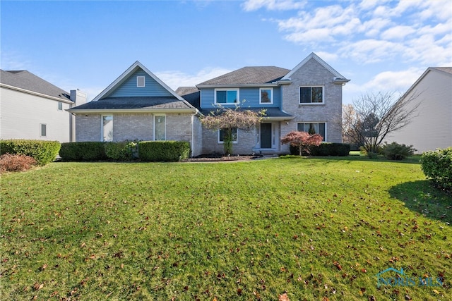 front of property featuring a front lawn