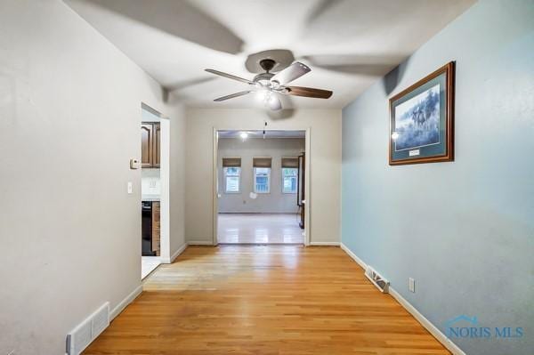 hallway featuring light hardwood / wood-style floors