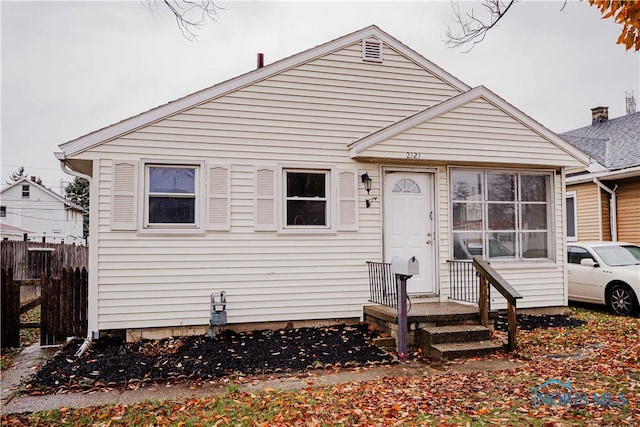 view of bungalow-style house