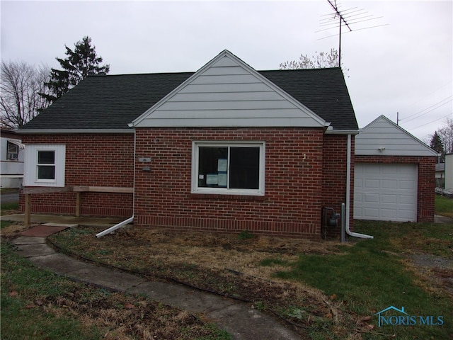 view of home's exterior featuring a garage