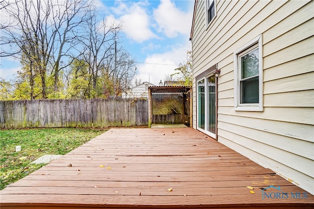 view of deck