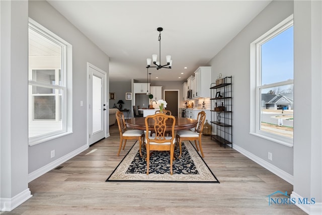 3343 Moonlit Pass, Monclova, OH 43542 - dining room with a chandelier and light wood-type flooring