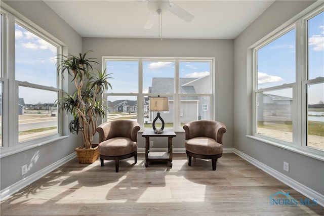 3343 Moonlit Pass, Monclova, OH 43542 - sitting room featuring a healthy amount of sunlight and light hardwood / wood-style floors