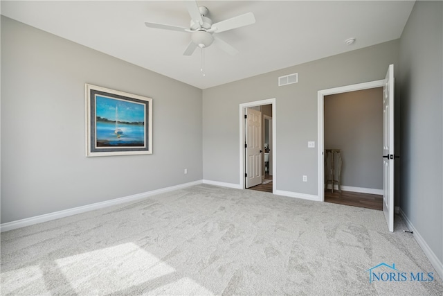 3343 Moonlit Pass, Monclova, OH 43542 - unfurnished bedroom featuring ceiling fan and light colored carpet
