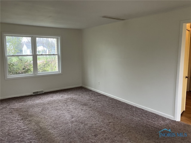 unfurnished room featuring carpet floors