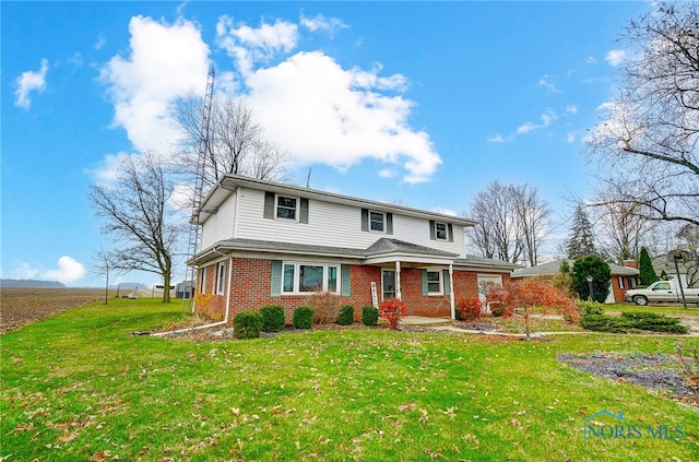 view of property with a front yard