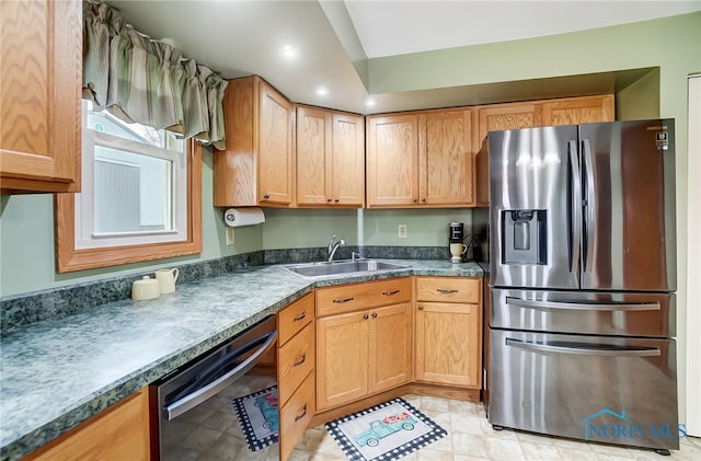 kitchen featuring sink and stainless steel appliances