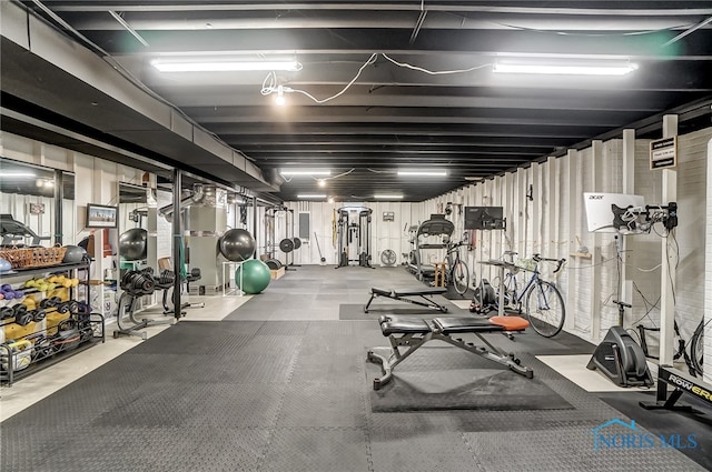 view of exercise room