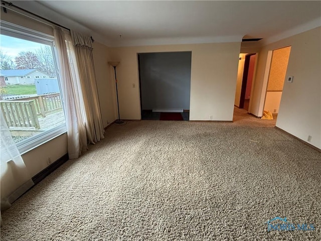 empty room with carpet floors