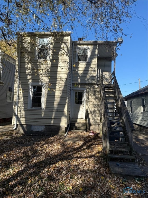 view of back of property