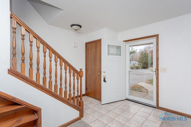 view of tiled entryway