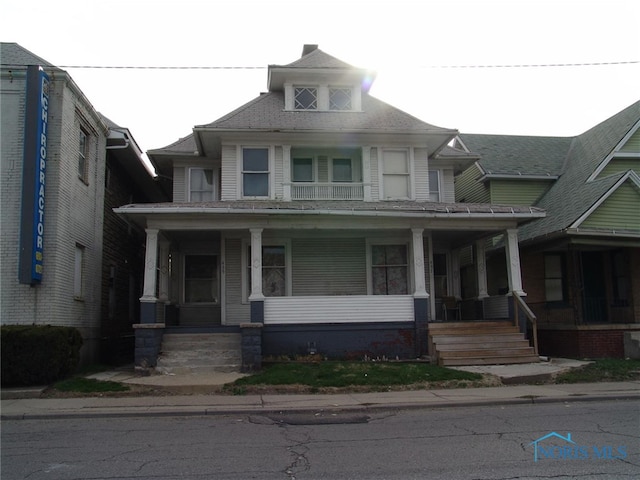 view of front facade with a porch