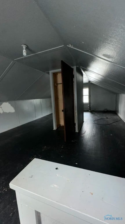 bonus room featuring lofted ceiling