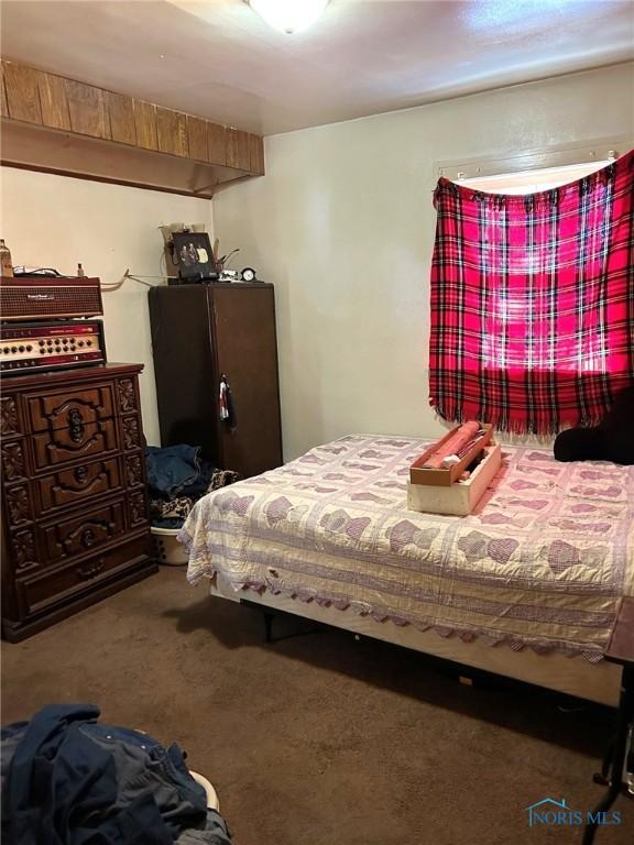 bedroom featuring carpet flooring