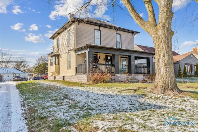 view of front of house featuring a porch