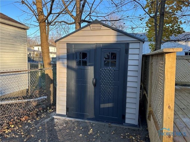 view of outbuilding