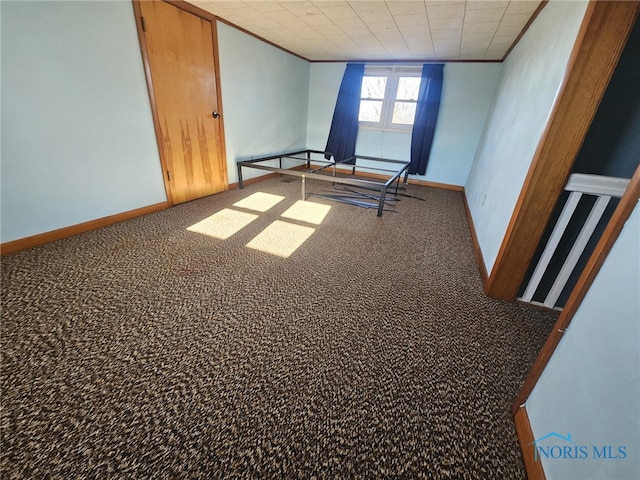 spare room with carpet floors