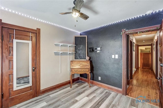 interior space featuring wood-type flooring